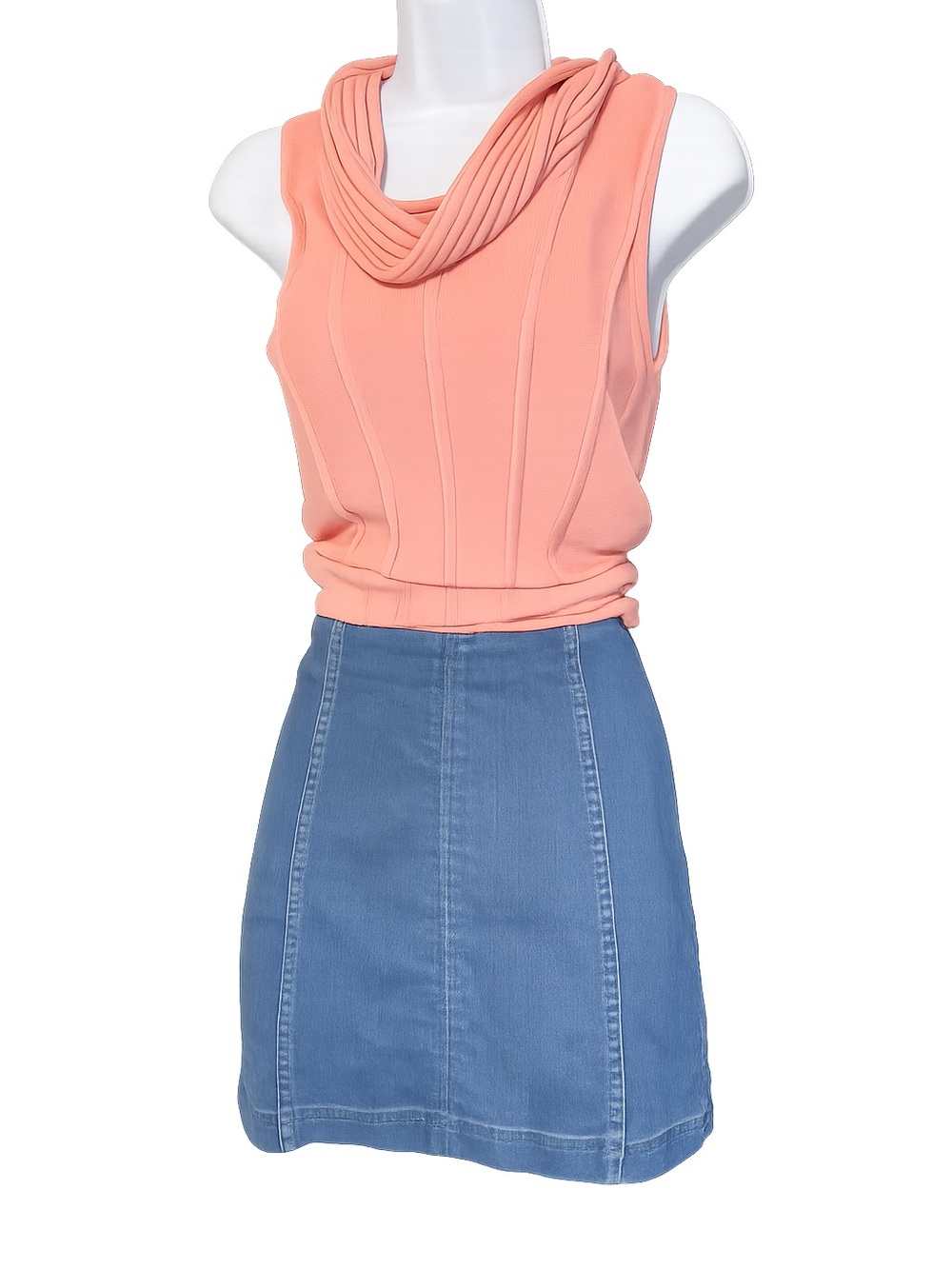 Free People denim mini skirt, size 6